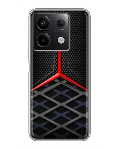 Чехол для Xiaomi Redmi Note 13 (5G) с картинкой «Mercedes Carbon Grid»