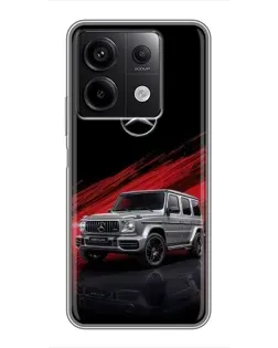 Чехол для Xiaomi Redmi Note 13 (5G) с картинкой «Mercedes G-Class красный»