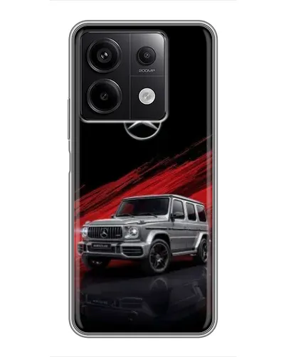 Чехол для Xiaomi Redmi Note 13 (5G) с картинкой «Mercedes G-Class красный»