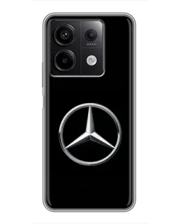 Чехол для Xiaomi Redmi Note 13 (5G) с картинкой «Mercedes классический лого»