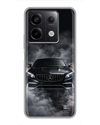 Чехол для Xiaomi Redmi Note 13 (5G) с картинкой «Mercedes в дыму»