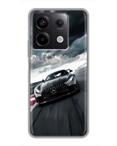 Чехол для Xiaomi Redmi Note 13 (5G) с картинкой «Гоночный Mercedes AMG»