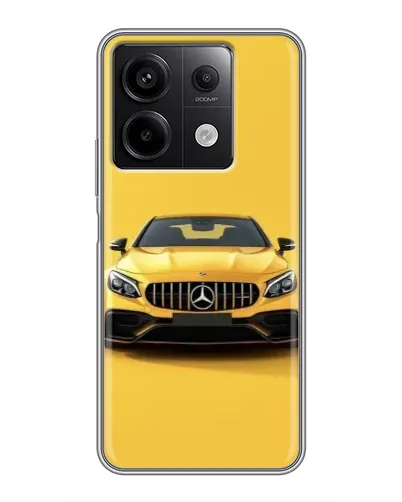 Чехол для Xiaomi Redmi Note 13 (5G) с картинкой «Желтый Mercedes GT»