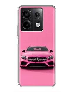 Чехол для Xiaomi Redmi Note 13 (5G) с картинкой «Розовый Mercedes AMG»