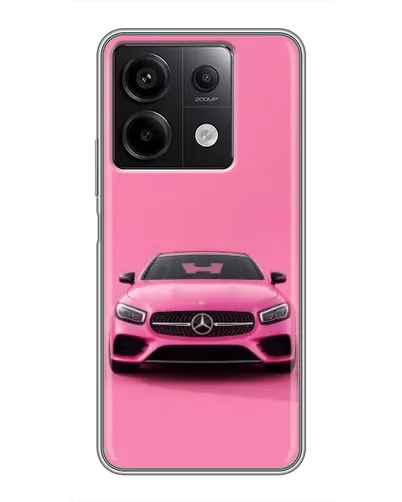 Чехол для Xiaomi Redmi Note 13 (5G) с картинкой «Розовый Mercedes AMG»