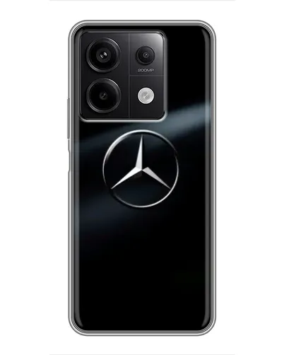 Чехол для Xiaomi Redmi Note 13 (5G) с картинкой «Mercedes на металле»