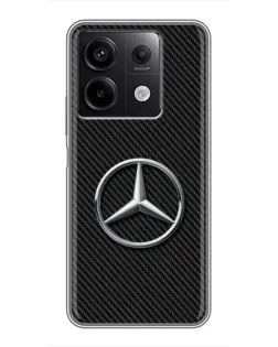 Чехол для Xiaomi Redmi Note 13 (5G) с картинкой «Карбоновый Mercedes стиль»