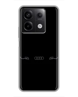 Чехол для Xiaomi Redmi Note 13 (5G) с картинкой «Audi — световой подпись» Чехол для Xiaomi Redmi Note 13 (5G) с картинкой «Audi — световой подпись»