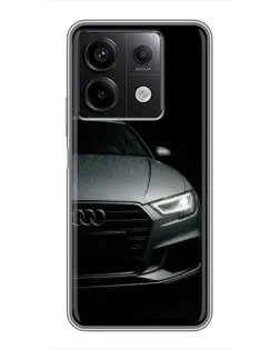 Чехол для Xiaomi Redmi Note 13 (5G) с картинкой «Audi — детализация кузова» Чехол для Xiaomi Redmi Note 13 (5G) с картинкой «Audi — детализация кузова»