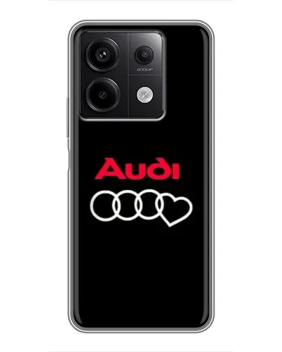 Чехол для Xiaomi Redmi Note 13 (5G) с картинкой «Логотип Audi Heart»