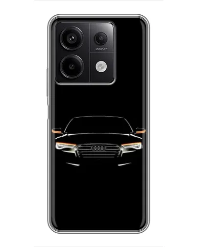 Чехол для Xiaomi Redmi Note 13 (5G) с картинкой «Audi — ночной контур»