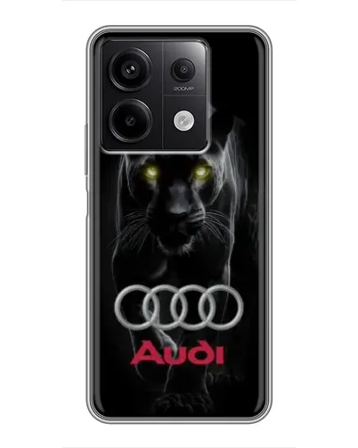 Чехол для Xiaomi Redmi Note 13 (5G) с картинкой «Пантера и Audi»