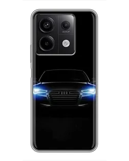 Чехол для Xiaomi Redmi Note 13 (5G) с картинкой «Audi в неоне»
