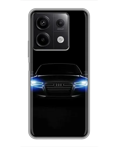 Чехол для Xiaomi Redmi Note 13 (5G) с картинкой «Audi в неоне»