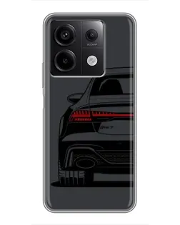 Чехол для Xiaomi Redmi Note 13 (5G) с картинкой «Задняя часть Audi — арт»