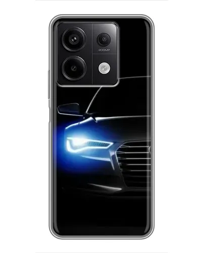 Чехол для Xiaomi Redmi Note 13 (5G) с картинкой «Неоновый взгляд Audi»