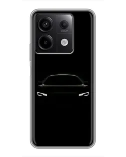 Чехол для Xiaomi Redmi Note 13 (5G) с картинкой «Взгляд Audi в темноте»