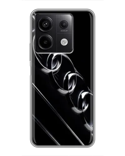 Чехол для Xiaomi Redmi Note 13 (5G) с картинкой «Audi — абстрактные кольца»