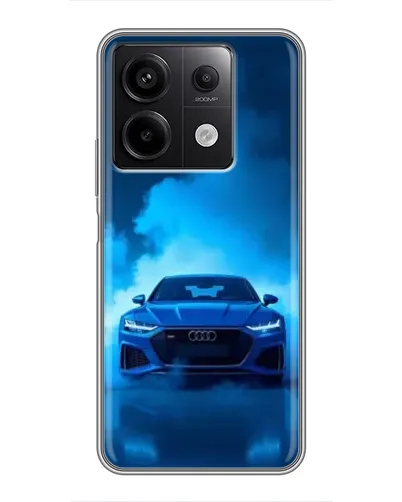 Чехол для Xiaomi Redmi Note 13 (5G) с картинкой «Audi — голубая энергия»