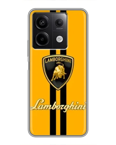 Чехол для Xiaomi Redmi Note 13 (5G) с картинкой «Lamborghini Stripe желтый»