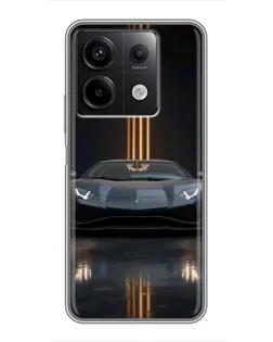 Чехол для Xiaomi Redmi Note 13 (5G) с картинкой «Lamborghini золотые линии» Чехол для Xiaomi Redmi Note 13 (5G) с картинкой «Lamborghini золотые линии»
