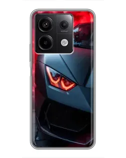 Чехол для Xiaomi Redmi Note 13 (5G) с картинкой «Lamborghini красное сияние» Чехол для Xiaomi Redmi Note 13 (5G) с картинкой «Lamborghini красное сияние»