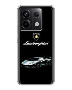 Чехол для Xiaomi Redmi Note 13 (5G) с картинкой «Логотип Lamborghini классика»