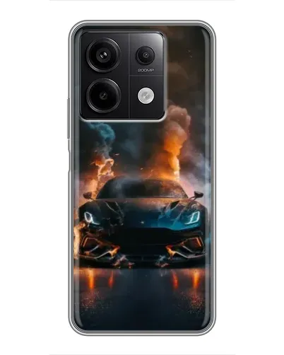 Чехол для Xiaomi Redmi Note 13 (5G) с картинкой «Lamborghini дымная эстетика»