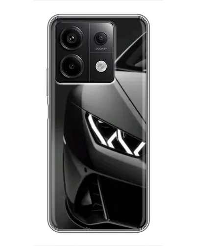 Чехол для Xiaomi Redmi Note 13 (5G) с картинкой «Lamborghini фары детализация»