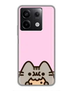 Чехол для Xiaomi Redmi Note 13 (5G) с картинкой «Pusheen и печенье» Чехол для Xiaomi Redmi Note 13 (5G) с картинкой «Pusheen и печенье»