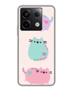 Чехол для Xiaomi Redmi Note 13 (5G) с картинкой «Pusheen трио» Чехол для Xiaomi Redmi Note 13 (5G) с картинкой «Pusheen трио»