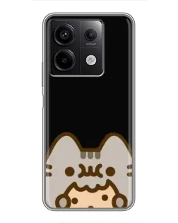 Чехол для Xiaomi Redmi Note 13 (5G) с картинкой «Пушин на черном»