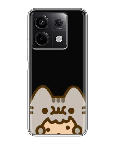 Чехол для Xiaomi Redmi Note 13 (5G) с картинкой «Пушин на черном»