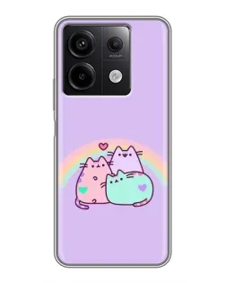Чехол для Xiaomi Redmi Note 13 (5G) с картинкой «Радужные Пушины»
