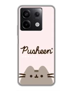 Чехол для Xiaomi Redmi Note 13 (5G) с картинкой «Pusheen логотип»