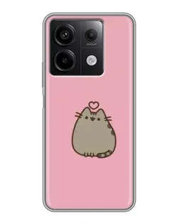 Чехол для Xiaomi Redmi Note 13 (5G) с картинкой «Pusheen сердце»