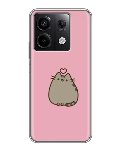 Чехол для Xiaomi Redmi Note 13 (5G) с картинкой «Pusheen сердце»