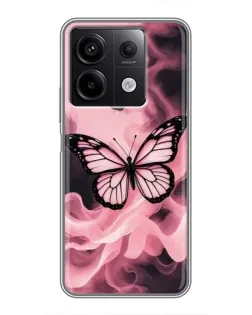 Чохол для Xiaomi Redmi Note 13 (5G) з картинкою «Метелик у диму»