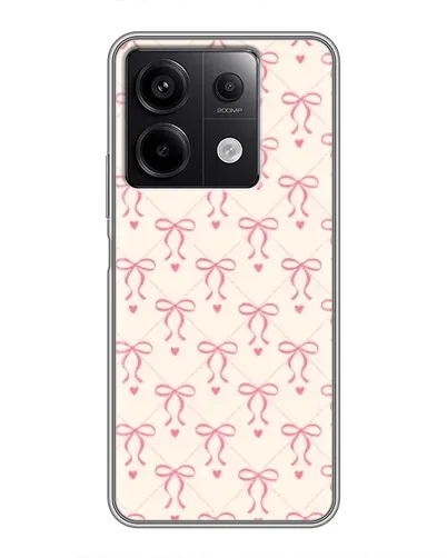 Чехол для Xiaomi Redmi Note 13 (5G) с картинкой «Розовые бантики Coquette» Чехол для Xiaomi Redmi Note 13 (5G) с картинкой «Розовые бантики Coquette»