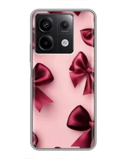 Чехол для Xiaomi Redmi Note 13 (5G) с картинкой «Бордовый атлас»