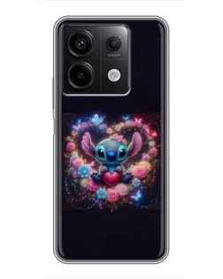 Чохол для Xiaomi Redmi Note 13 (5G) з картинкою «Stitch у квітах» Чохол для Xiaomi Redmi Note 13 (5G) з картинкою «Stitch у квітах»