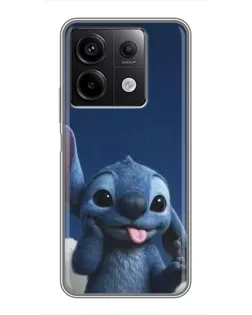 Чехол для Xiaomi Redmi Note 13 (5G) с картинкой «Стич в облаках»