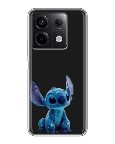 Чехол для Xiaomi Redmi Note 13 (5G) с картинкой «Стич на черном»
