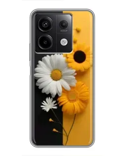 Чехол для Xiaomi Redmi Note 13 (5G) с картинкой «Подсолнух и ромашка» Чехол для Xiaomi Redmi Note 13 (5G) с картинкой «Подсолнух и ромашка»