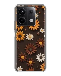 Чехол для Xiaomi Redmi Note 13 (5G) с картинкой «Узор из маленьких подсолнухов» Чехол для Xiaomi Redmi Note 13 (5G) с картинкой «Узор из маленьких подсолнухов»