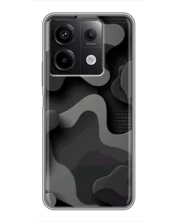Чехол для Xiaomi Redmi Note 13 (5G) с картинкой «Темный абстрактный камуфляж» Чехол для Xiaomi Redmi Note 13 (5G) с картинкой «Темный абстрактный камуфляж»