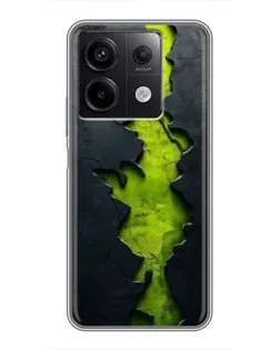 Чехол для Xiaomi Redmi Note 13 (5G) с картинкой «Салатовый разлом скалы» Чехол для Xiaomi Redmi Note 13 (5G) с картинкой «Салатовый разлом скалы»