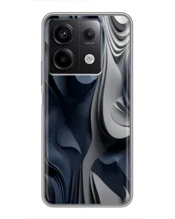 Чехол для Xiaomi Redmi Note 13 (5G) с картинкой «Объемные синие складки» Чехол для Xiaomi Redmi Note 13 (5G) с картинкой «Объемные синие складки»