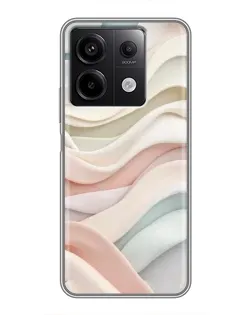 Чехол для Xiaomi Redmi Note 13 (5G) с картинкой «Пастельные нежные волны»