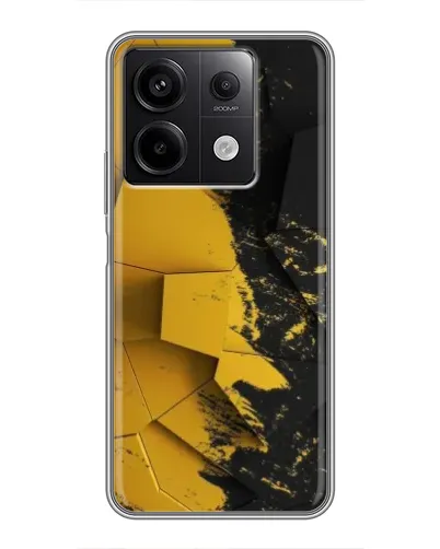 Чехол для Xiaomi Redmi Note 13 (5G) с картинкой «Золотые осколки геометрии»
